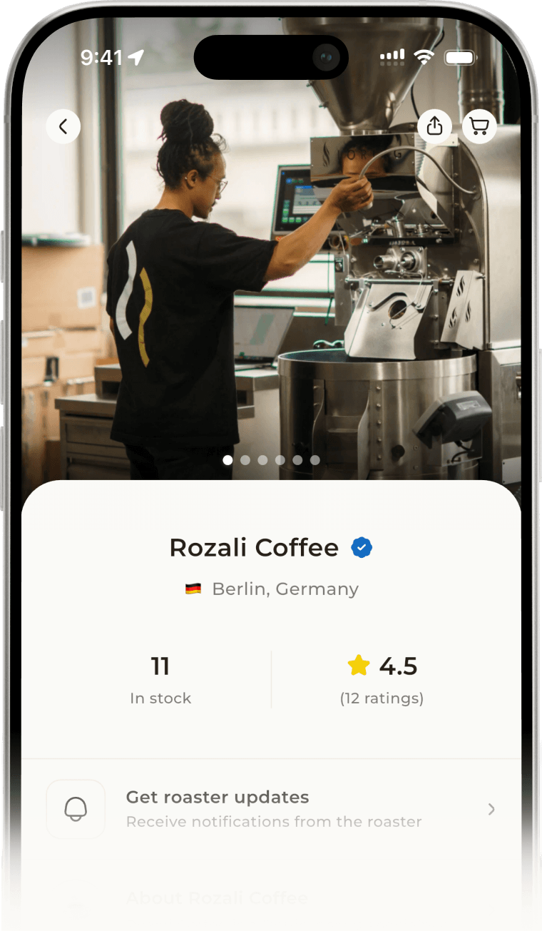 Verified roaster mockup