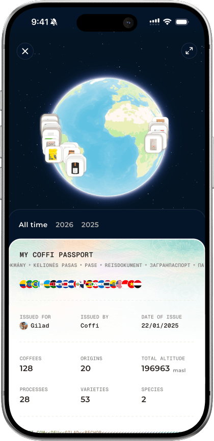 Coffee passport