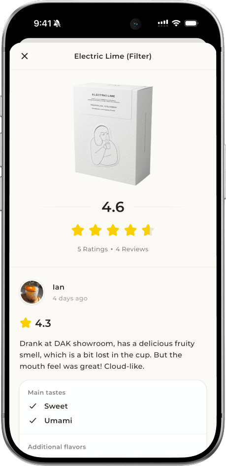 Coffee reviews